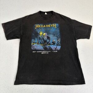 Megadeth Rust In Peace 20th Anniversary Tour 2010 Arizona‎ Fair T-Shirt Size L